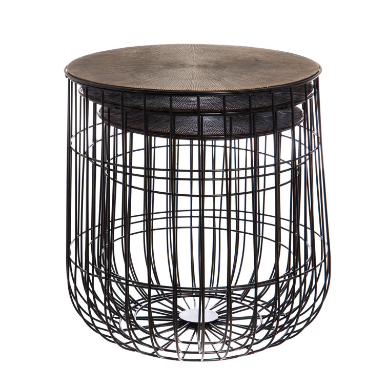 Gracie Oaks Steel Drum Nesting Tables Wayfair.ca